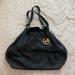 Michael Kors Bags | Black Leather And Suede Michael Kors Hobo Bag. Gold Detail | Color: Black | Size: Os