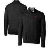 Men's Cutter & Buck Bobby Bowden Black Florida State Seminoles Big Tall Lakemont Quarter-Zip Pullover Sweater