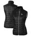 Women's Cutter & Buck Black Los Angeles Dodgers Rainier PrimaLoft Eco Full-Zip Puffer Vest