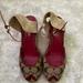 Coach Shoes | Coach Wedges Size:7 | Color: Brown/Red | Size: 7