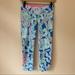 Lilly Pulitzer Pants & Jumpsuits | Lilly Pulitzer Luxletic Crop Leggings Blue Pink Sm | Color: Blue/Pink | Size: S