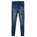 American Eagle Outfitters Jeans | American Eagle Womens 2 X 28” Stretch Skinny Hi-Rise Blue Denim Jeans Jeggings | Color: Blue | Size: 2