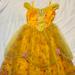 Disney Costumes | Authentic Disney Princess Bella Costume | Color: Gold/Yellow | Size: 9/10