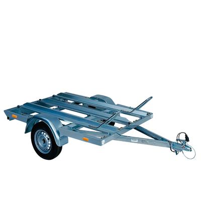 Motorrad-Anhänger STEMA "MT 750 BS 2", silber (silberfarben), KFZ-Anhänger