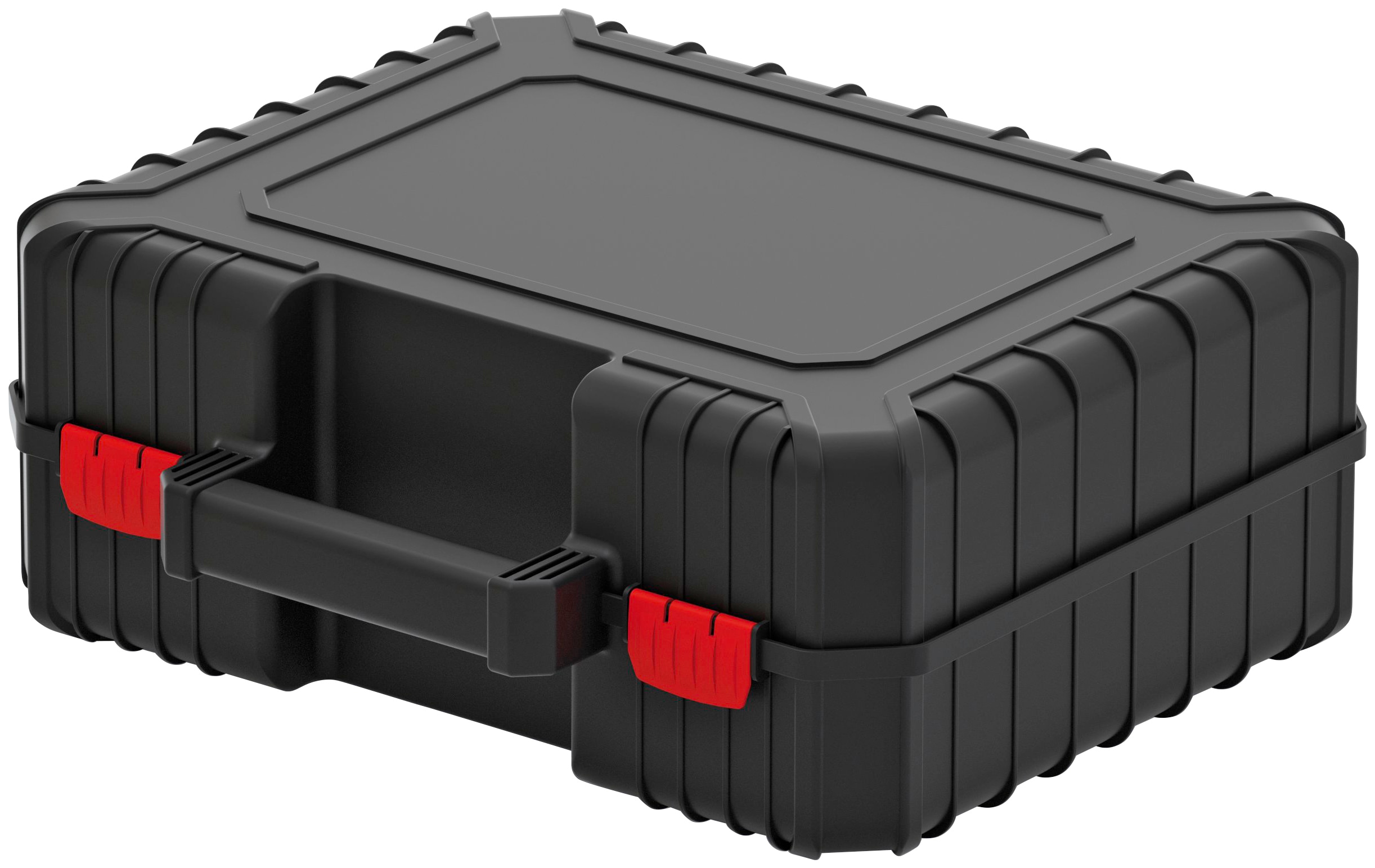 Werkzeugbox PROSPERPLAST "HEAVY", schwarz (schwarz, rot), B:38,4cm H:14,4cm T:33,5cm, Kunststoff, Aufbewahrungsboxen, 38,4 x 33,5 x 14,4 kg