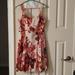 Nine West Dresses | Nine West Dress Pink Floral 50's Style Women's 12 | Color: Pink/Red | Size: 12