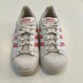 Adidas Shoes | Adidas Superstar Pink Tennis Shoes, Big Girl Size 4, Women’s Size 6 | Color: Pink/White | Size: 4g