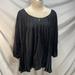 Nine West Tops | Nine West Vintage America Black Keyhole Babydoll Blouse | Color: Black | Size: S