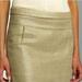 J. Crew Skirts | J.Crew Gold Mica Tweed Fold Over Waist Textured Skirt Size (4) | Color: Gold | Size: 4