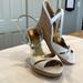 Kate Spade Shoes | Kate Spade White Leather Wrap Around Sandal With 5” Cork Wedge Heel | Color: White | Size: 10.5