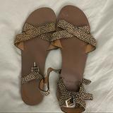 J. Crew Shoes | J By J. Crew Calf Hair Leopard Print Sandal | Color: Black/Tan | Size: 11