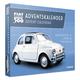 FRANZIS 67168 - Fiat 500 Adventskalender, Metall Modellbausatz im Maßstab 1:38, inkl. Soundmodul und 52-seitigem Begleitbuch