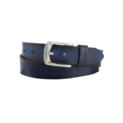 Ledergürtel BERND GÖTZ, Damen, Gr. 95, blau (dunkelblau), Leder, unifarben, geprägt, casual,Basic,modisch, Gürtel, Ledergürtel im Jeansstyle in vielen topaktuellen Farben Image