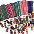 Set of 50 Guatemalan Handmade Worry Dolls with 5 Colourful Crafted Storage Bags | Worry Dolls for Girls | Worry Dolls for Boys | Anxiety Dolls | Worry Doll | Guatamalan Doll