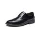 Mens Brogues Formal Shoes Leather Lace-ups Wedding Shoes Business Derbys for Men Wingtip Oxfords Dress Shoes Black 9.5uk