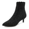 Ankleboots LASCANA "Sock Boot", Damen, Gr. 40, schwarz, Obermaterial: 100% Textilmaterial. Futter: 100% Textilmaterial. Decksohle: 100% Textilmaterial. Laufsohle: 100% Synthetik, unifarben, modisch, Schuhe Sockboots Stiefelette Schlupfboots, High...