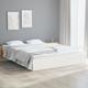 vidaXL Bed Frame White Solid Wood 135x190 cm Double