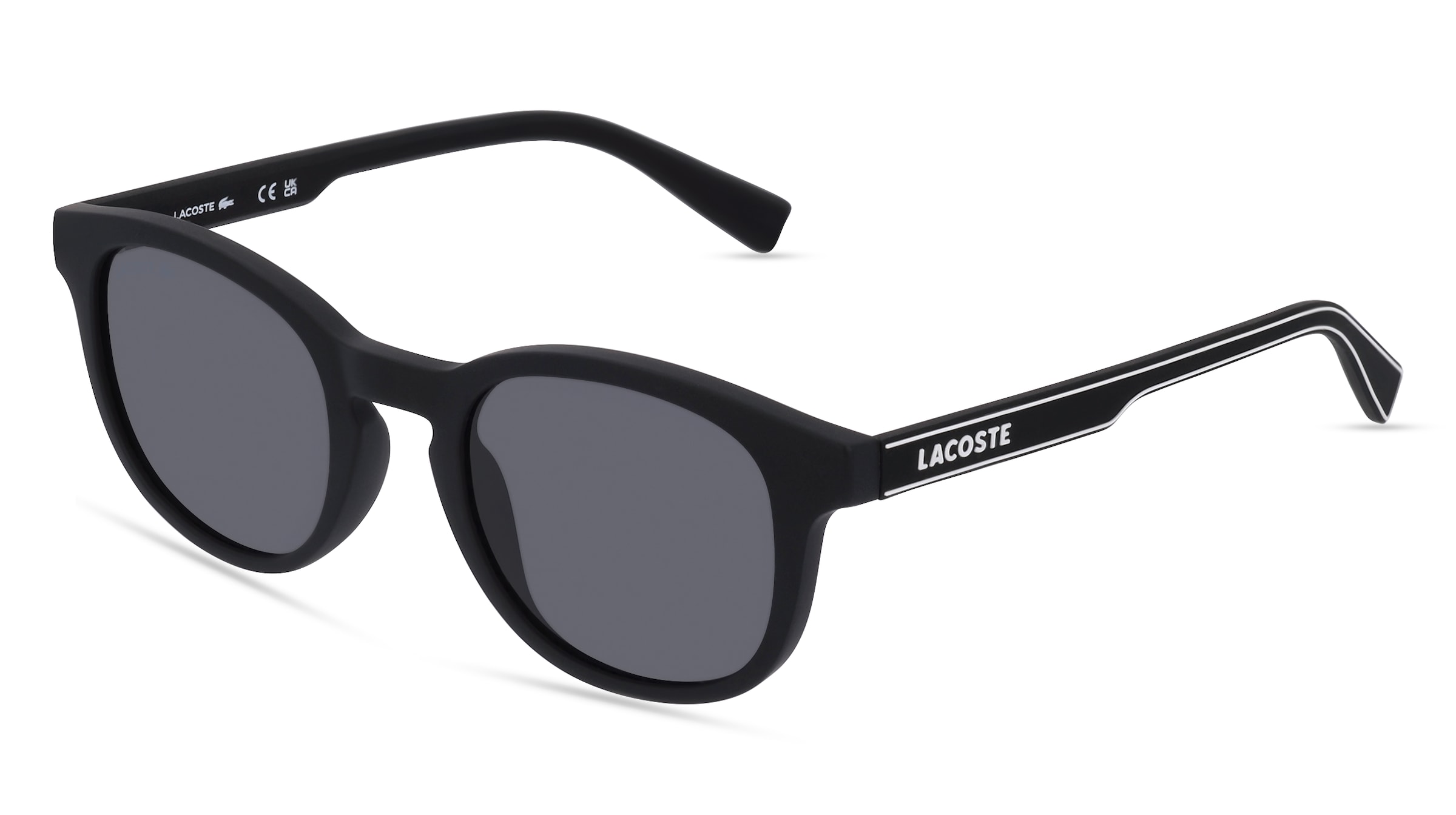 Lacoste Kids L3644S Jugend-Sonnenbrille Vollrand Panto Kunststoff-Gestell, schwarz