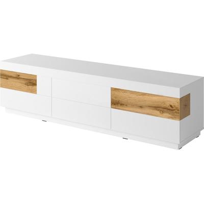 Lowboard INOSIGN "SILKE", weiß (weiß hochglanzfronten, votaneichefarben), Sideboards, Breite 206 cm, Hochglanzfronten Image