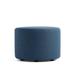 Poppin Block Party Lounge Round Ottoman, 24" Polyester in Blue | 17 H x 24 W x 24 D in | Wayfair 106496