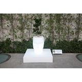 Vondom Adan Resin Statue Planter Plastic | 16.5 H x 11.75 W x 16.25 D in | Wayfair 49064L-Ice