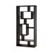 Latitude Run® Arran-William 70.75" H x 35.5" W Geometric Bookcase Wood in Black | 70.75 H x 31.5 W x 11.75 D in | Wayfair