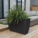 Mayne Inc. Self-Watering 36" Trough Resin Pot Planter Resin/Plastic in Black | 24 H x 36 W x 14 D in | Wayfair MP8836BK