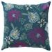 Red Barrel Studio® Zarianna Floral Square Throw Pillow Polyester/Polyfill/Cotton | 20 H x 20 W x 0.5 D in | Wayfair