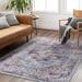 Blue 94 x 31 x 0.02 in Area Rug - Langley Street® Westbrook Oriental Machine Woven Area Rug in/Rose Chenille/ | 94 H x 31 W x 0.02 D in | Wayfair