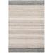 White 36 x 24 x 0.01 in Area Rug - Gracie Oaks Mahin Striped Flatweave Recycled P.E.T. Indoor/Outdoor Area Rug in Beige/Gray Recycled P.E.T. | Wayfair