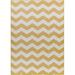 Yellow 87 x 31 x 0.01 in Area Rug - George Oliver Digiorgio Chevron Machine Woven Indoor/Outdoor Area Rug in | 87 H x 31 W x 0.01 D in | Wayfair