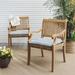 Wade Logan® Indoor/Outdoor Seat Cushion Acrylic in Gray/Brown | 2 H x 19 W x 17 D in | Wayfair E1F3BA8F38B1489A9737559476389803