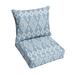 Dakota Fields Indoor/Outdoor Seat/Back Cushion Acrylic in Orange/Blue/Brown | 5 H x 22.5 W x 22.5 D in | Wayfair 27EBCBE015A942A39E2C9BB342A2A6CB