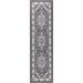 White 84 x 24 x 0.2 in Area Rug - Charlton Home® Addilynne Oriental Machine Woven Area Rug in Gray/Ivory | 84 H x 24 W x 0.2 D in | Wayfair