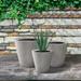 Latitude Run® Waitman Pot Planter Fiberglass/Concrete in Brown | 17.72 H x 18.31 W x 18.31 D in | Wayfair 980DAF0762CD480A9495E73722F85A39