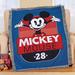 Winston Brands Disney Mickey Mouse Throw Polyester in Black/Blue/Red | 60 H x 48 W in | Wayfair 63350