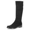 Schlupfstiefel CAPRICE, Damen, Gr. 38, XS-Schaft, schwarz, Textil, unifarben, klassisch, Schuhe, Blockabsatz, Langschaftstiefel in klassischer Linie, XS Schaft