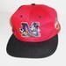 Disney Accessories | Disney Mickey Unlimited Go For The Goal Red Vented Red Black Snapback Hat | Color: Black/Red | Size: Adjustable