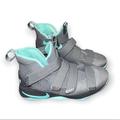 Nike Shoes | Nike Lebron Soldier Xi Boys Basketball Shoe | Color: Blue/Gray | Size: 7b