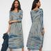 Anthropologie Dresses | Anthropology Dolan Eliska Tie Dye Midi Dress | Color: Blue/Green | Size: S