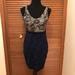 Anthropologie Dresses | Bailey 44 Izora Lace Print Dress M Anthro Anthropologie | Color: Black/Blue | Size: M