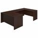 Huckins U-Shape Executive Desk Wood in Brown Laurel Foundry Modern Farmhouse® | 29.85 H x 59.45 W x 100.31 D in | Wayfair