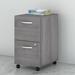 Huckins 16" Wide 2 -Drawer Mobile File Cabinet Wood in Gray Laurel Foundry Modern Farmhouse® | 28 H x 16 W x 20 D in | Wayfair