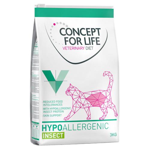 3kg Hypoallergenic Insect Concept for Life Veterinary Dry Cat Food