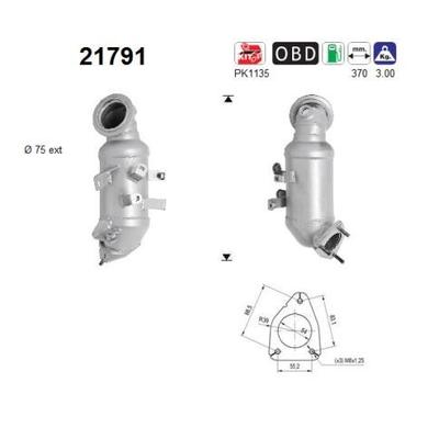 AS Katalysator für OPEL CHEVROLET 55569312 855603 55579264 21791