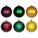 Vickerman 705513 - 2.4" Burgundy / Gold / Green Christmas Tree Ornament (18 Pack) (N220156)