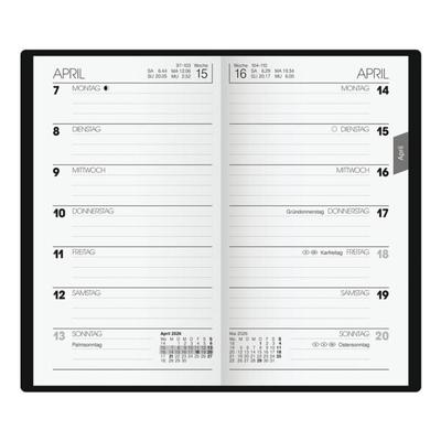 Brunnen Taschenkalender 2026, 8.7x15.3x1.2 cm Image