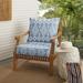 Humble + Haute Outdura Folklore Indoor/Outdoor Corded Deep Seating Pillow and Cushion Chair Set
