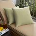 Humble + Haute Outdura Sync Basil Indoor/Outdoor Knife Edge Square Pillows (Set of 2)