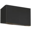 Amora Bi-Directional Wide Outdoor LED Wall Mount - Black